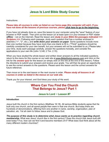 Bible Study Plan Pdf